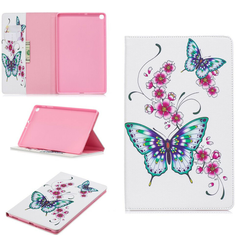 Étui Samsung Galaxy Tab A 10.1 (2019) Série Papillons Étui Samsung Galaxy Tab A 10.1 (2019) Série Papillons