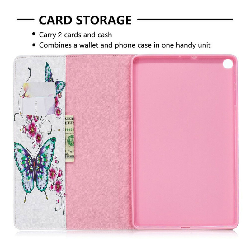 Étui Samsung Galaxy Tab A 10.1 (2019) Série Papillons Étui Samsung Galaxy Tab A 10.1 (2019) Série Papillons