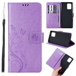 Housse Samsung Galaxy S10 Lite Papillons et Fleurs Housse Samsung Galaxy S10 Lite Papillons et Fleurs