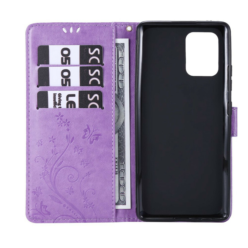 Housse Samsung Galaxy S10 Lite Papillons et Fleurs Housse Samsung Galaxy S10 Lite Papillons et Fleurs