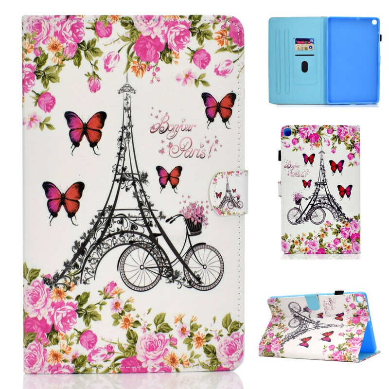 Housse Samsung Galaxy Tab A 10.1 (2019) Tour Eiffel Vélo Housse Samsung Galaxy Tab A 10.1 (2019) Tour Eiffel Vélo