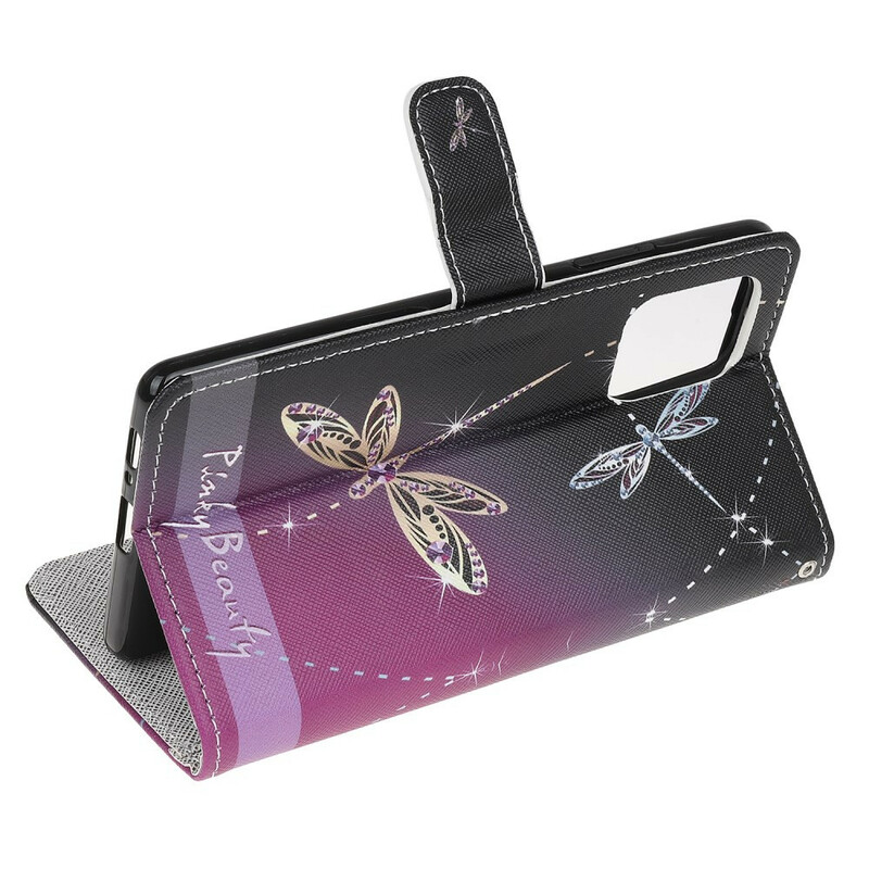Housse Samsung Galaxy S10 Lite Libellules à Lanière Housse Samsung Galaxy S10 Lite Libellules à Lanière