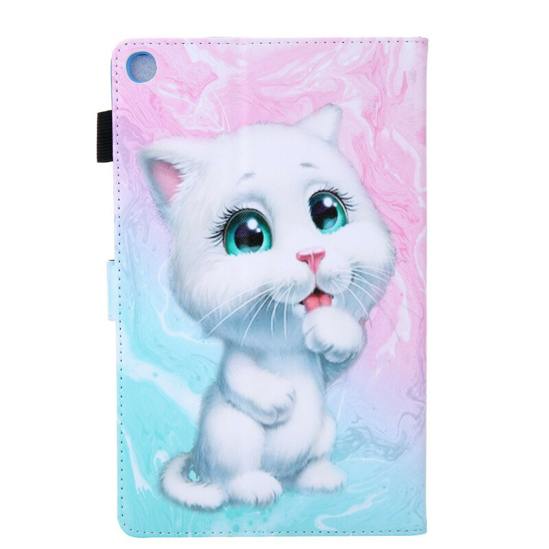 Housse Samsung Galaxy Tab A 10.1 (2019) Chaton Marbre Housse Samsung Galaxy Tab A 10.1 (2019) Chaton Marbre