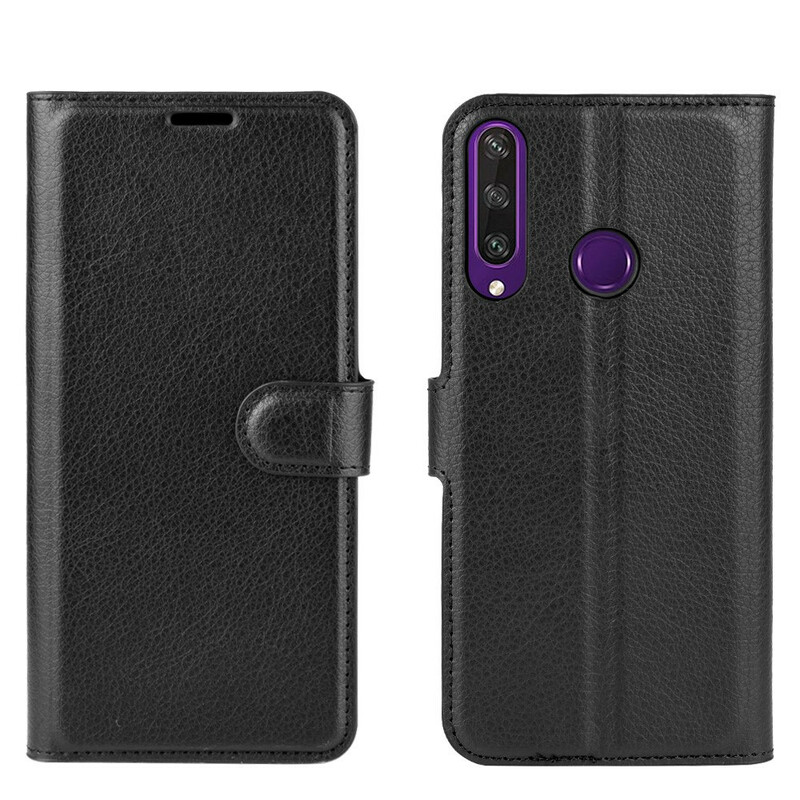 Housse Huawei Y6p Simili Cuir Litchi Classique Housse Huawei Y6p Simili Cuir Litchi Classique