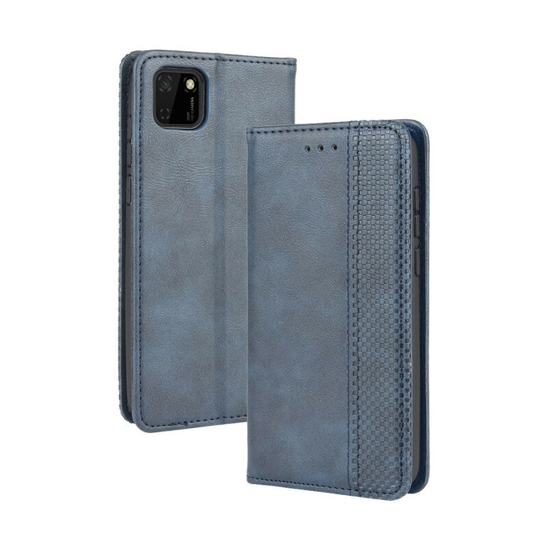 Flip Cover Huawei Y5p Effet Cuir Vintage Stylisé Flip Cover Huawei Y5p Effet Cuir Vintage Stylisé