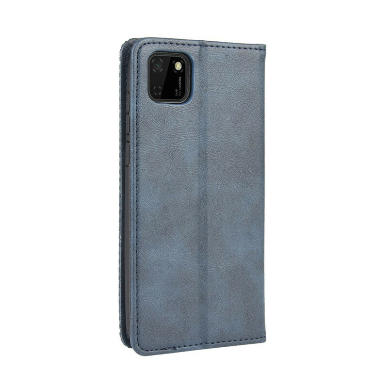 Flip Cover Huawei Y5p Effet Cuir Vintage Stylisé Flip Cover Huawei Y5p Effet Cuir Vintage Stylisé