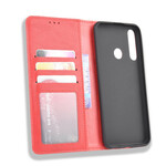 Flip Cover Huawei Y6p Effet Cuir Vintage Stylisé