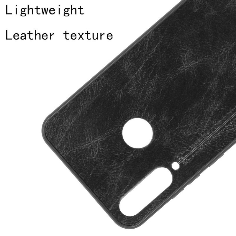 Coque Huawei Y6p Effet Cuir Couture Coque Huawei Y6p Effet Cuir Couture