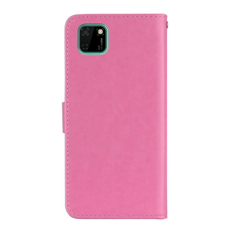 Housse Huawei Y5p Hibou Mandala et Breloque Housse Huawei Y5p Hibou Mandala et Breloque