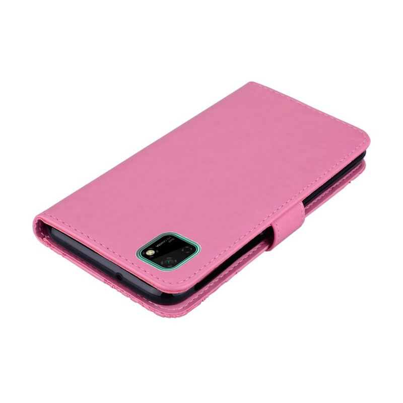 Housse Huawei Y5p Hibou Mandala et Breloque Housse Huawei Y5p Hibou Mandala et Breloque