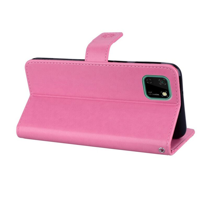 Housse Huawei Y5p Hibou Mandala et Breloque Housse Huawei Y5p Hibou Mandala et Breloque