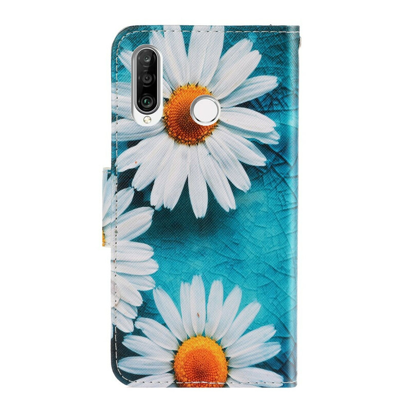 Housse Huawei Y6p Marguerites à Lanière Housse Huawei Y6p Marguerites à Lanière