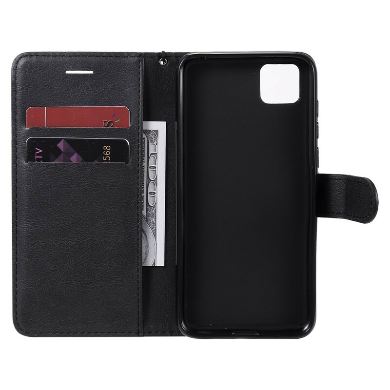 Housse Huawei Y5p Effet Cuir à Lanière Housse Huawei Y5p Effet Cuir à Lanière