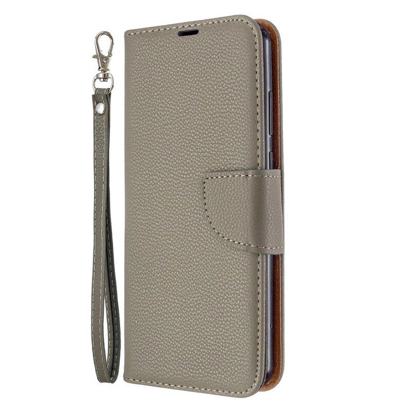 Housse Huawei Y6p Litchi Rabat Oblique Housse Huawei Y6p Litchi Rabat Oblique