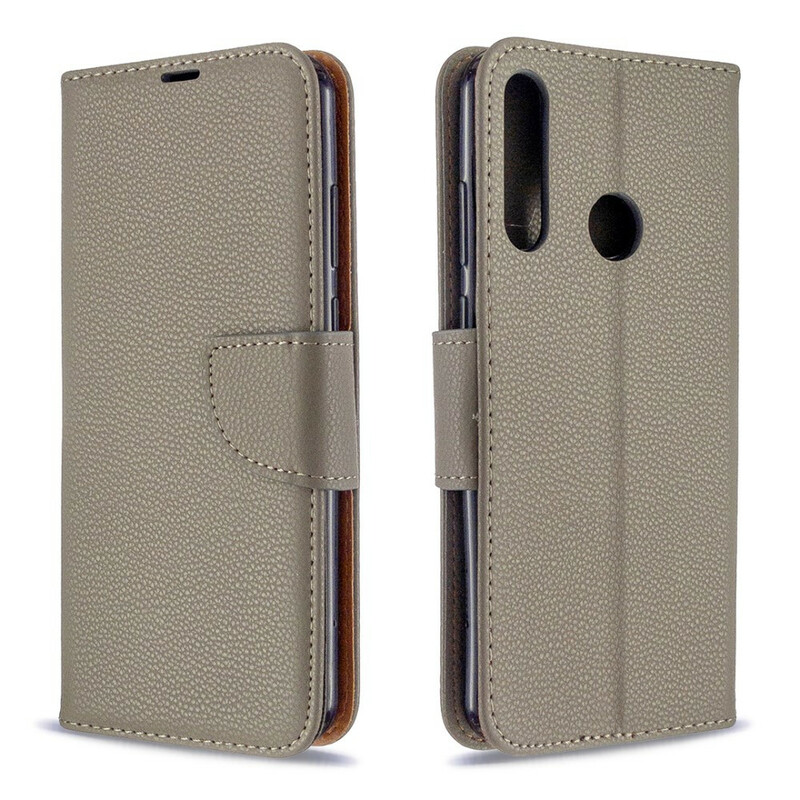Housse Huawei Y6p Litchi Rabat Oblique Housse Huawei Y6p Litchi Rabat Oblique