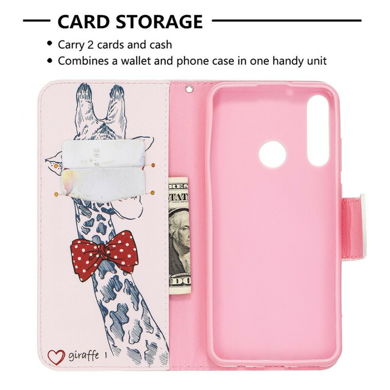 Housse Huawei Y6p Girafe Intello Housse Huawei Y6p Girafe Intello