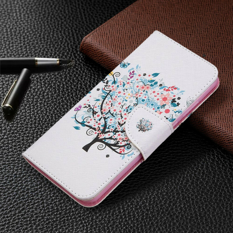 Housse Huawei Y6p Flowered Tree