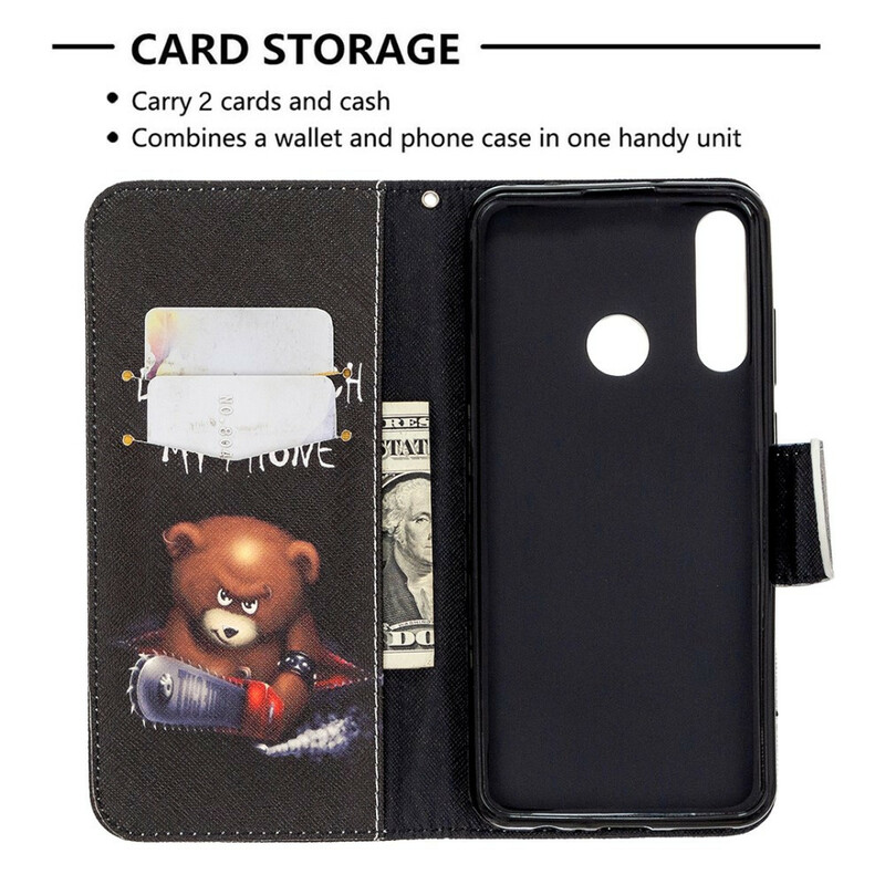 Housse Huawei Y6p Ours Dangereux Housse Huawei Y6p Ours Dangereux