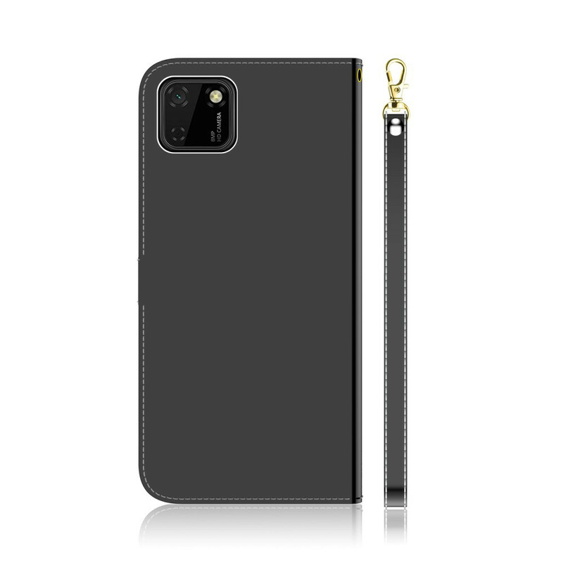Housse Huawei Y5p Simili Cuir Couverture Miroir Housse Huawei Y5p Simili Cuir Couverture Miroir