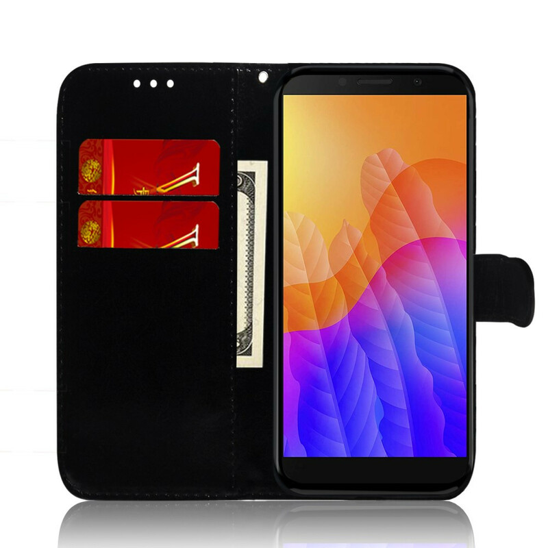 Housse Huawei Y5p Simili Cuir Couverture Miroir Housse Huawei Y5p Simili Cuir Couverture Miroir