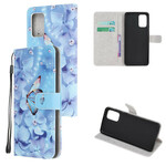 Housse Samsung Galaxy Note 20 Papillons Diamants à Lanière Housse Samsung Galaxy Note 20 Papillons Diamants à Lanière