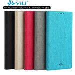 Flip Cover Huawei Y7 2019 Texturée Flip Cover Huawei Y7 2019 Texturée