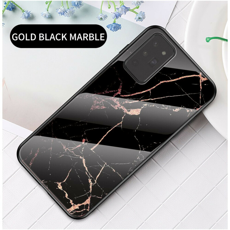 Coque Samsung Galaxy Note 20  Verre Trempé Marble Colors