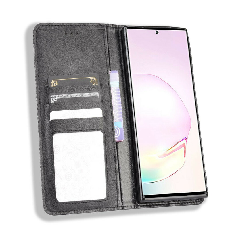 Flip Cover Samsung Galaxy Note 20 Effet Cuir Vintage Stylisé Flip Cover Samsung Galaxy Note 20 Effet Cuir Vintage Stylisé