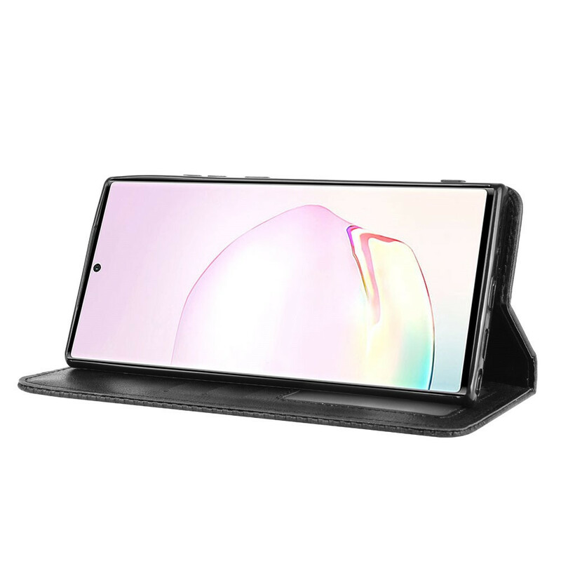 Flip Cover Samsung Galaxy Note 20 Effet Cuir Vintage Stylisé Flip Cover Samsung Galaxy Note 20 Effet Cuir Vintage Stylisé