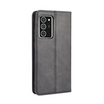 Flip Cover Samsung Galaxy Note 20 Effet Cuir Vintage Stylisé Flip Cover Samsung Galaxy Note 20 Effet Cuir Vintage Stylisé
