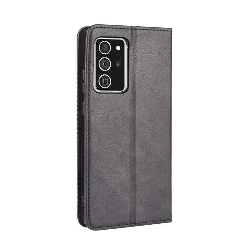 Flip Cover Samsung Galaxy Note 20 Effet Cuir Vintage Stylisé Flip Cover Samsung Galaxy Note 20 Effet Cuir Vintage Stylisé