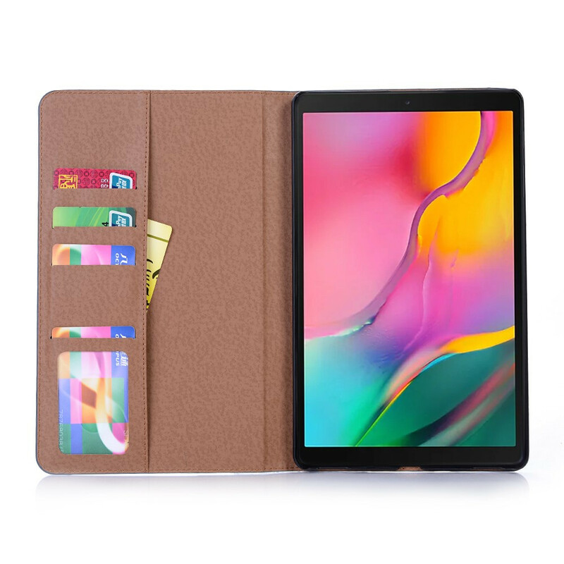 Étui Samsung Galaxy Tab A 10.1 (2019) Simili Cuir Vintage Rivets Étui Samsung Galaxy Tab A 10.1 (2019) Simili Cuir Vintage Rivets