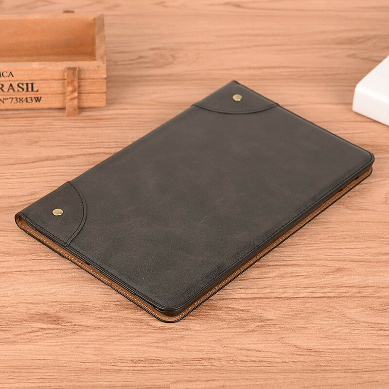 Étui Samsung Galaxy Tab A 10.1 (2019) Simili Cuir Vintage Rivets Étui Samsung Galaxy Tab A 10.1 (2019) Simili Cuir Vintage Rivets