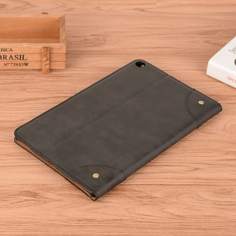 Étui Samsung Galaxy Tab A 10.1 (2019) Simili Cuir Vintage Rivets Étui Samsung Galaxy Tab A 10.1 (2019) Simili Cuir Vintage Rivets
