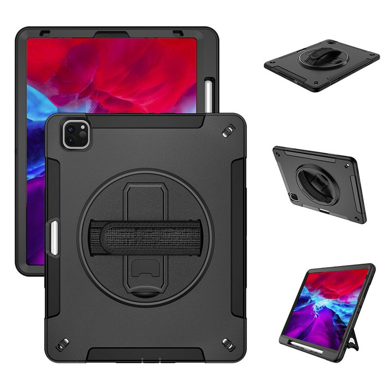 Coque iPad Pro 12.9" (2020) / (2018) Hybride avec Bandoulière Coque iPad Pro 12.9" (2020) / (2018) Hybride avec Bandoulière