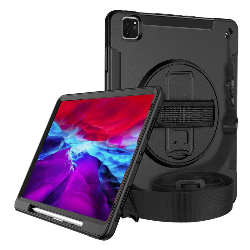Coque iPad Pro 12.9" (2020) / (2018) Hybride avec Bandoulière Coque iPad Pro 12.9" (2020) / (2018) Hybride avec Bandoulière