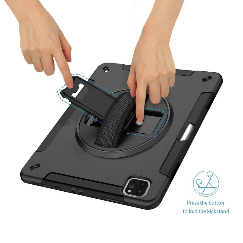 Coque iPad Pro 12.9" (2020) / (2018) Hybride avec Bandoulière Coque iPad Pro 12.9" (2020) / (2018) Hybride avec Bandoulière