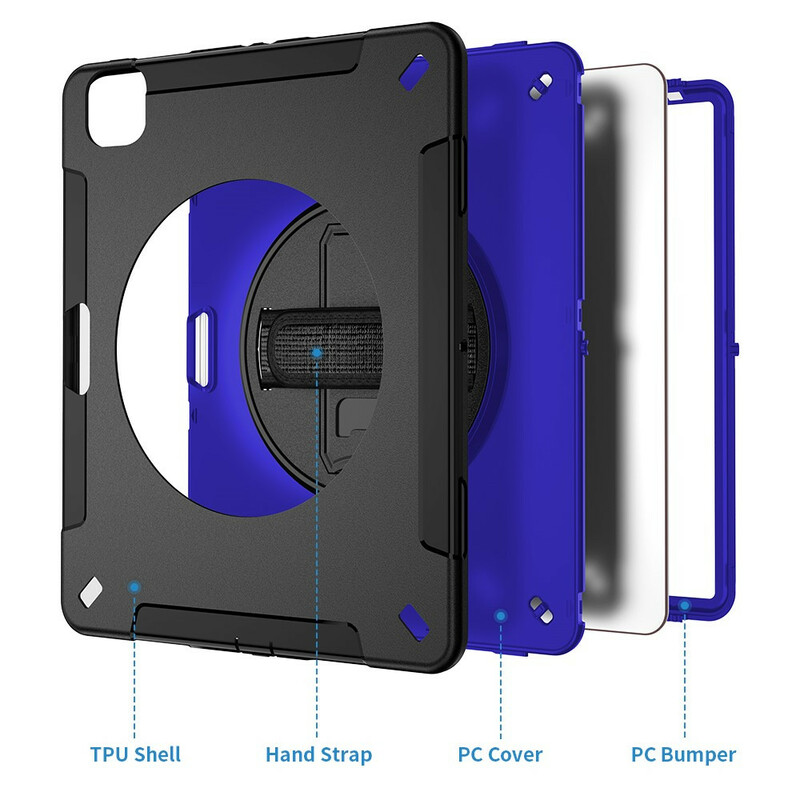 Coque iPad Pro 12.9" (2020) / (2018) Hybride avec Bandoulière Coque iPad Pro 12.9" (2020) / (2018) Hybride avec Bandoulière