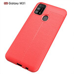 Coque Samsung Galaxy M31 Effet Cuir Litchi Double Line Coque Samsung Galaxy M31 Effet Cuir Litchi Double Line