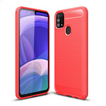 Coque Samsung Galaxy M31 Fibre Carbone Brossée Coque Samsung Galaxy M31 Fibre Carbone Brossée