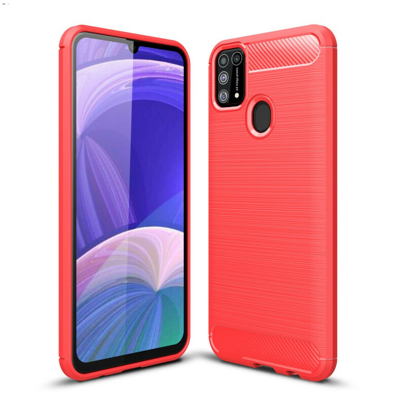 Coque Samsung Galaxy M31 Fibre Carbone Brossée Coque Samsung Galaxy M31 Fibre Carbone Brossée
