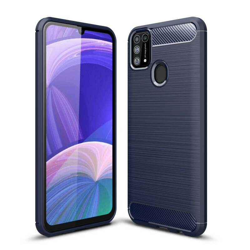 Coque Samsung Galaxy M31 Fibre Carbone Brossée Coque Samsung Galaxy M31 Fibre Carbone Brossée
