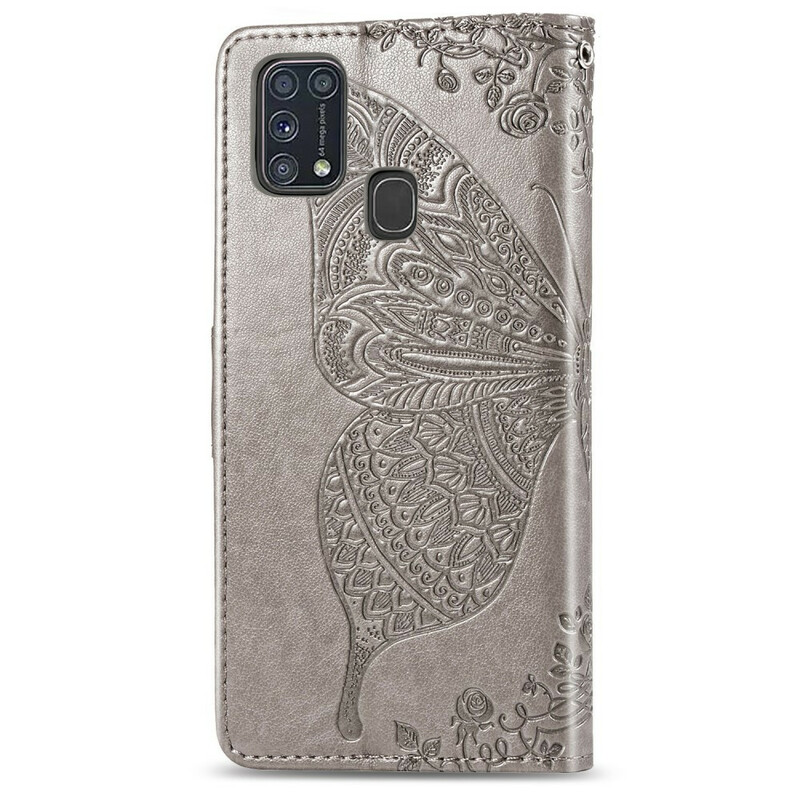 Housse Samsung Galaxy M31 Demi Papillons Housse Samsung Galaxy M31 Demi Papillons