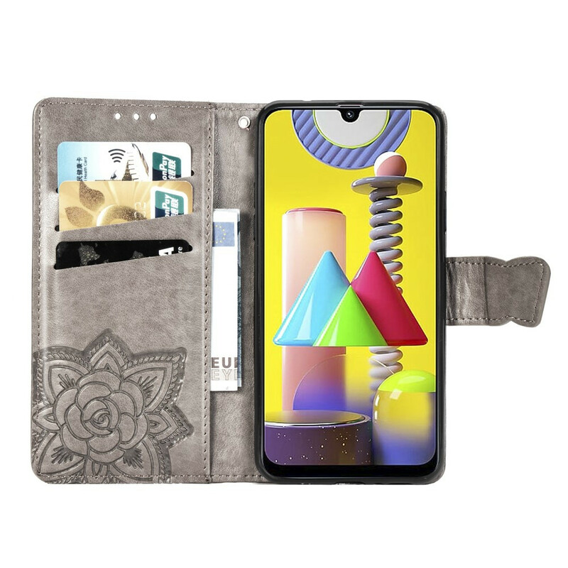 Housse Samsung Galaxy M31 Demi Papillons Housse Samsung Galaxy M31 Demi Papillons