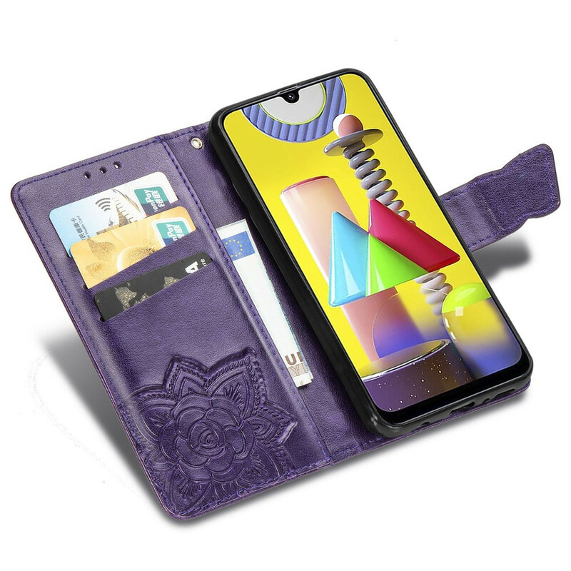 Housse Samsung Galaxy M31 Demi Papillons Housse Samsung Galaxy M31 Demi Papillons