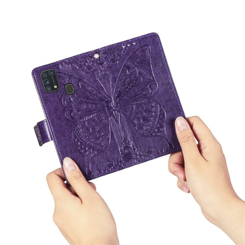 Housse Samsung Galaxy M31 Demi Papillons Housse Samsung Galaxy M31 Demi Papillons