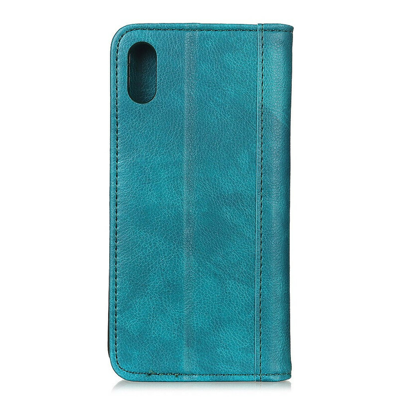 Flip Cover Xiaomi Redmi 9A Version Cuir Litchi Fendu Flip Cover Xiaomi Redmi 9A Version Cuir Litchi Fendu