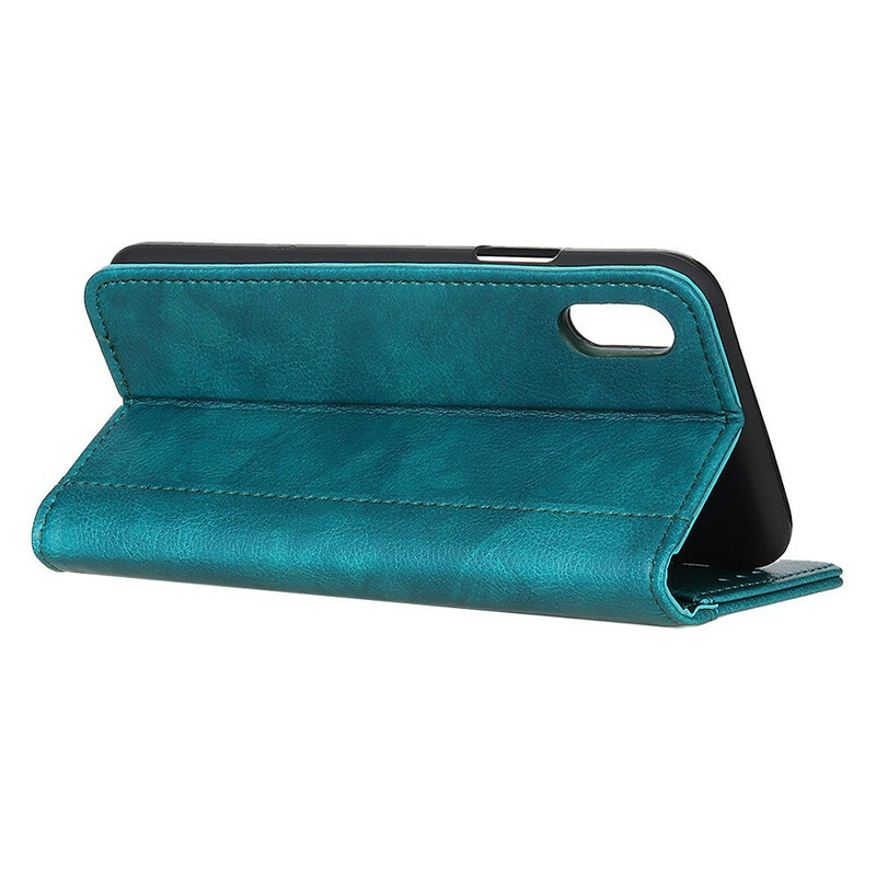 Flip Cover Xiaomi Redmi 9A Version Cuir Litchi Fendu Flip Cover Xiaomi Redmi 9A Version Cuir Litchi Fendu