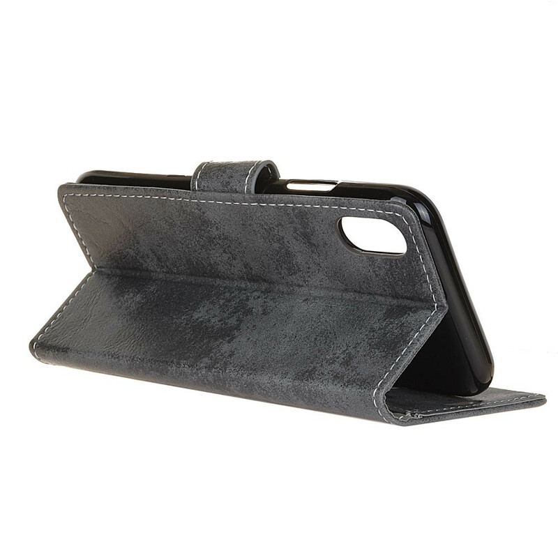 Housse Xiaomi Redmi 9A Effet Cuir Vintage Housse Xiaomi Redmi 9A Effet Cuir Vintage