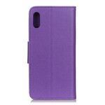 Housse Xiaomi Redmi 9A Effet Cuir Litchi Fermoir Housse Xiaomi Redmi 9A Effet Cuir Litchi Fermoir